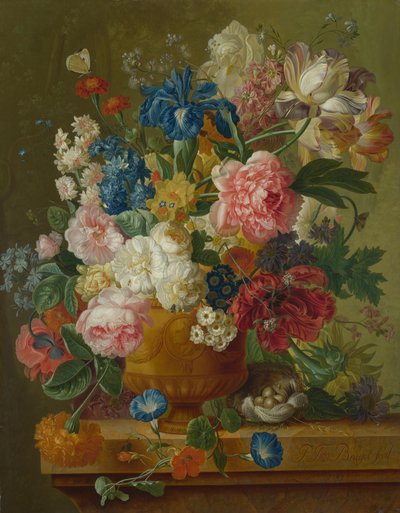 Bloemen in een Vaas, 1789 door Paul Theodor van Brussel